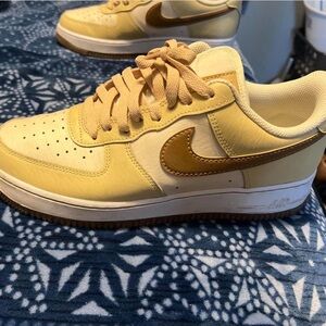 Nike Yellow and Brown Sneakers